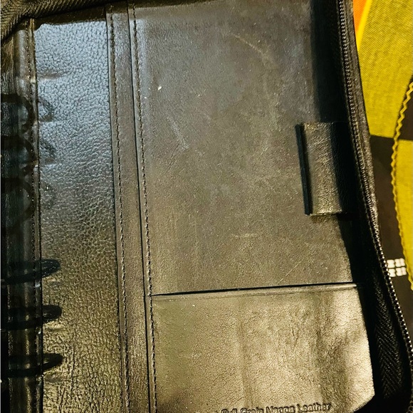 Franklin Covey Black Leather Compact Binder Only - Picture 14 of 16